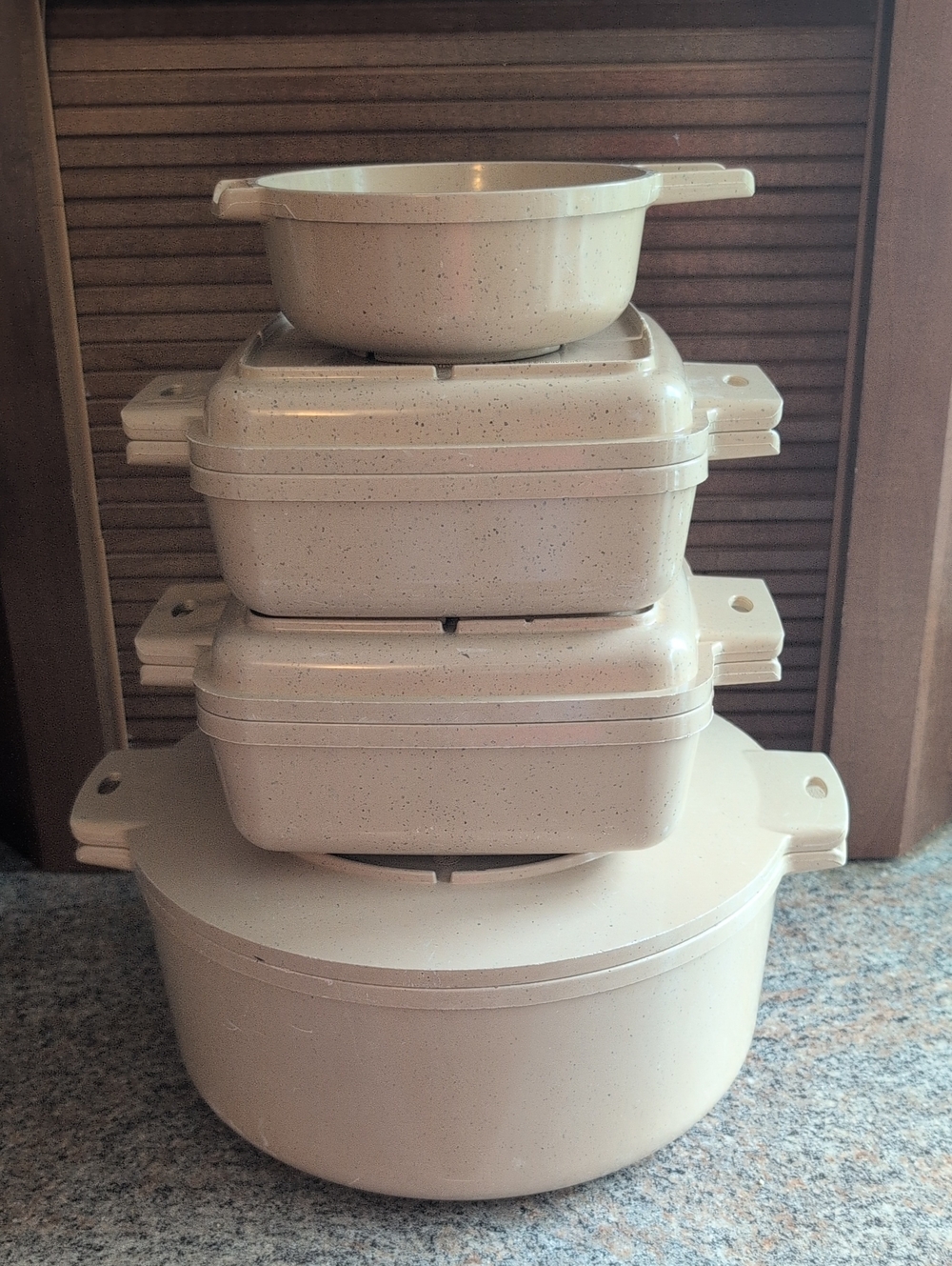 Vintage LittonWare Microwave Cookware 4 Piece Set